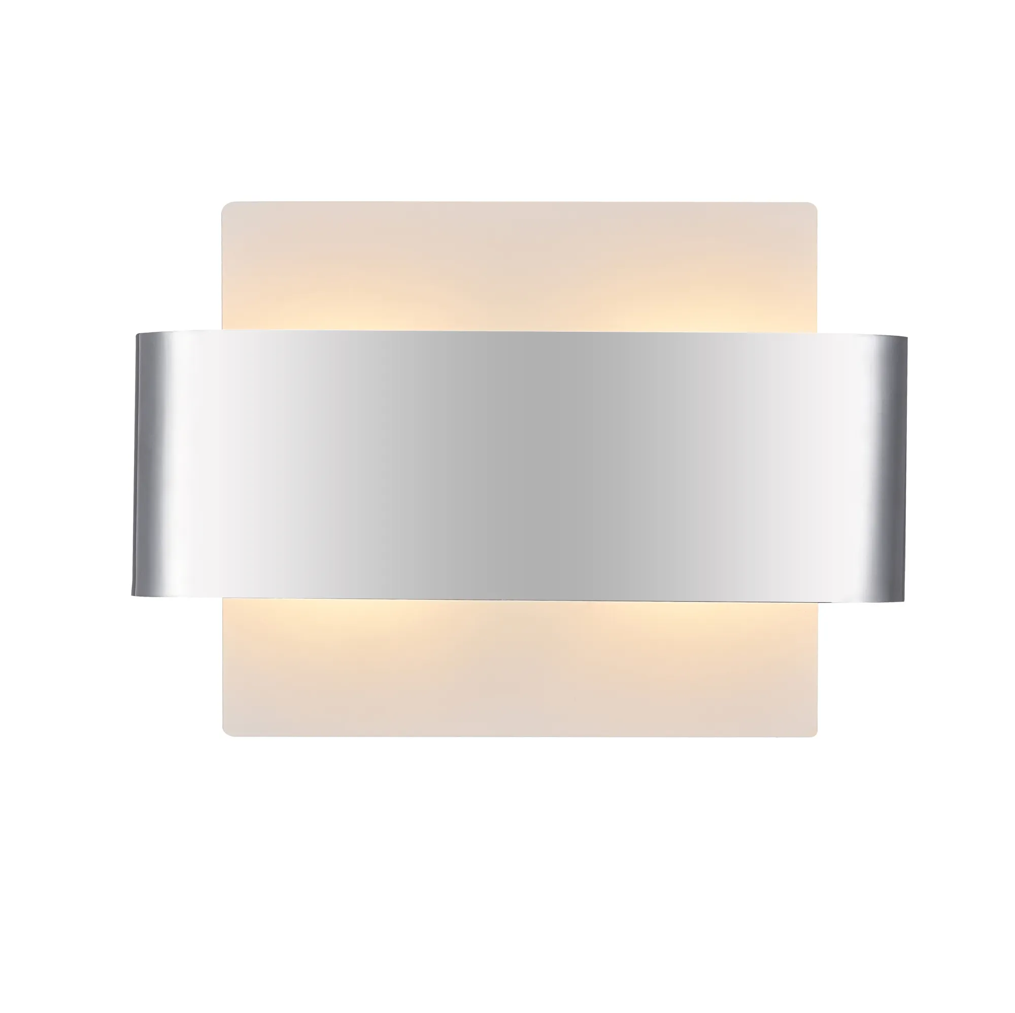 Damo Wall 2 Light Polished Chrome, White